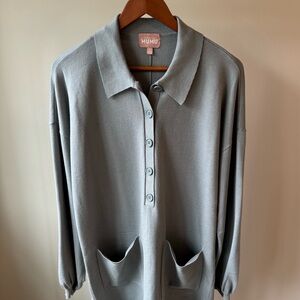 Show Me Your Mumu Gianni Romper in Sagey Green Knit